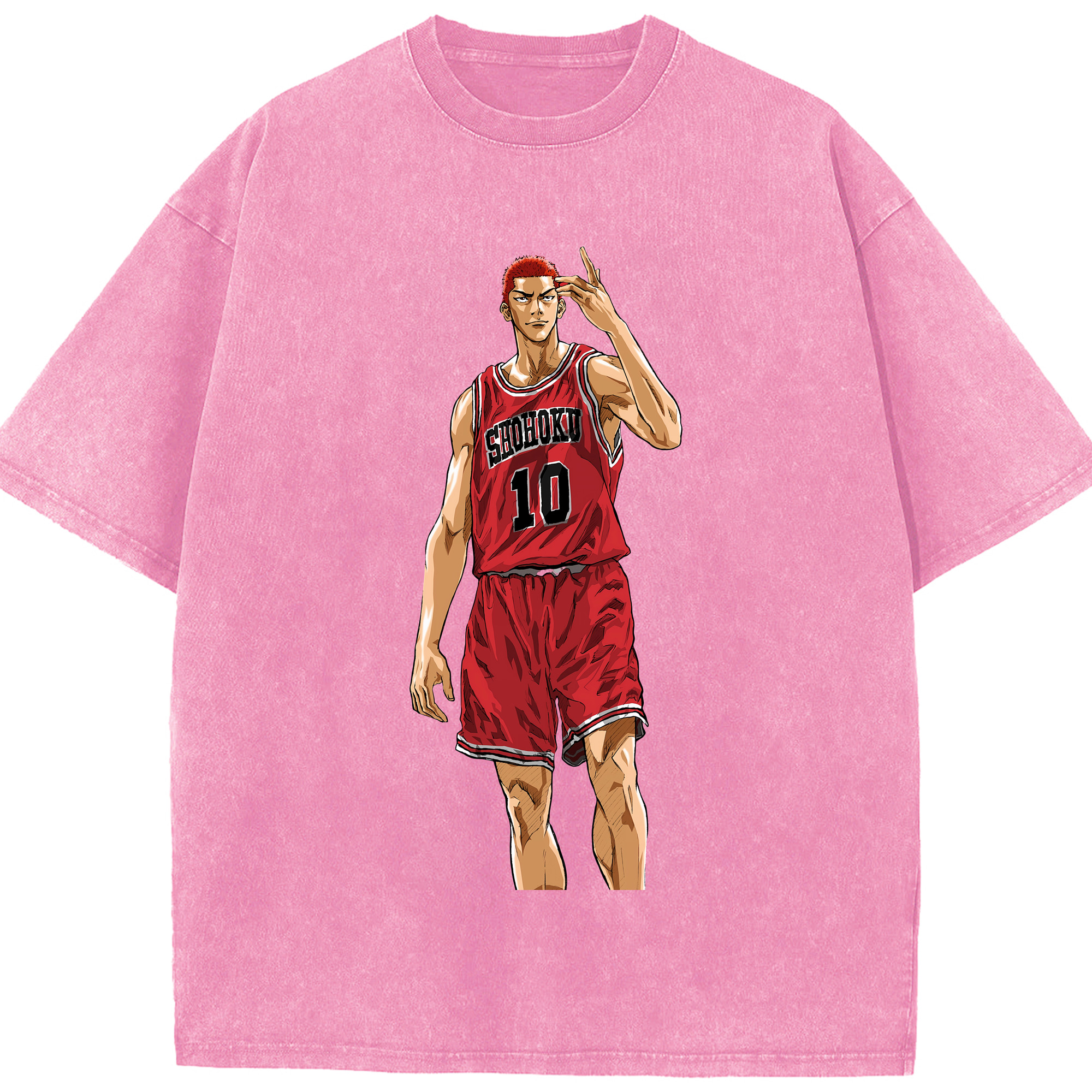（画像用） SLAM DUNK／スラムダンク 綿100% ヴィンテージ風 半袖Tシャツ（フロントプリント）